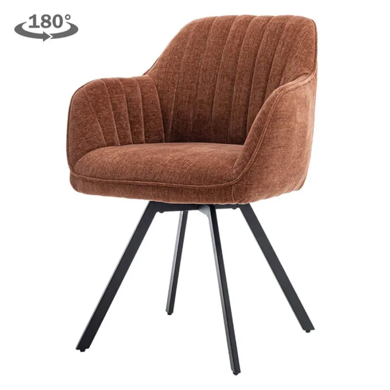 Beste Prijs Bruno Armstoel - fabric Nature 500 Pearl copper (draaibaar)